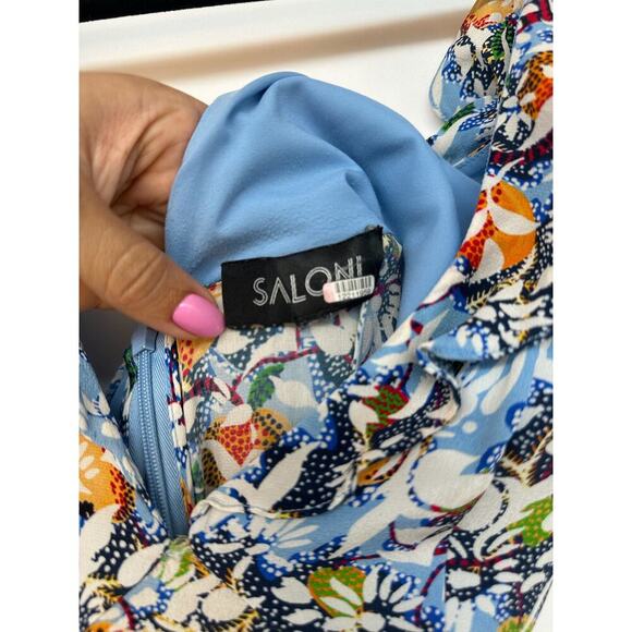 SALONI Floral Midi Dress - Multicolor - Picture 4 of 7